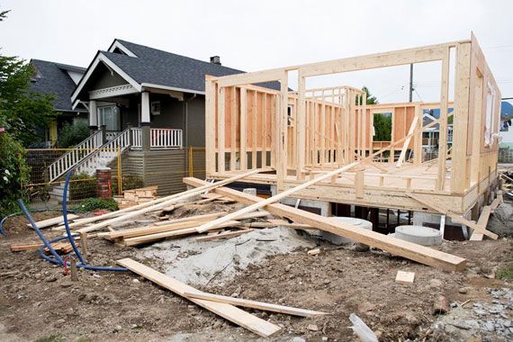 Une maison en construction