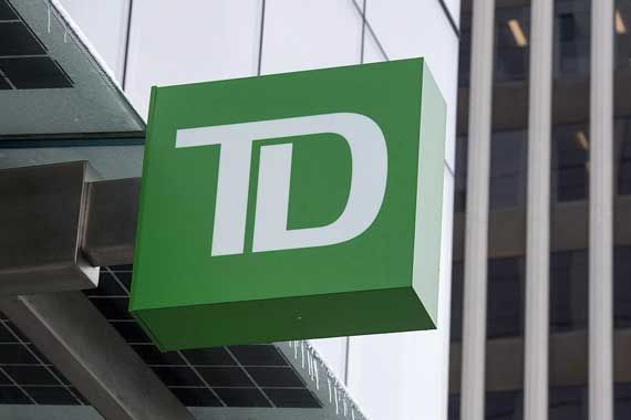 Un logo de la Banque TD.